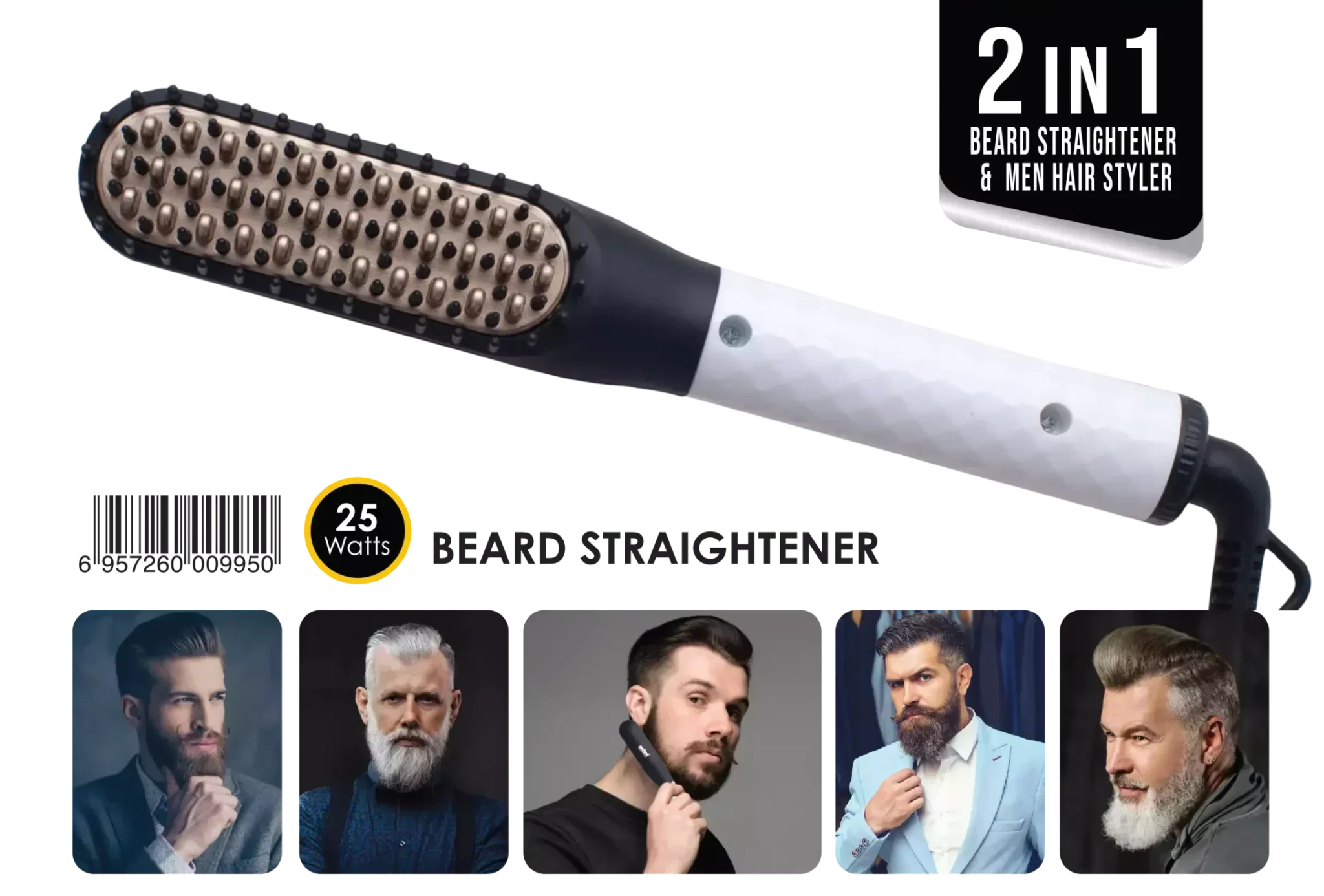 Sanford - 2-in-1 Beard Straightener (SF995BST)